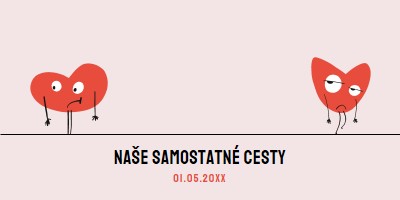 Naše samostatné cesty pink whimsical-line