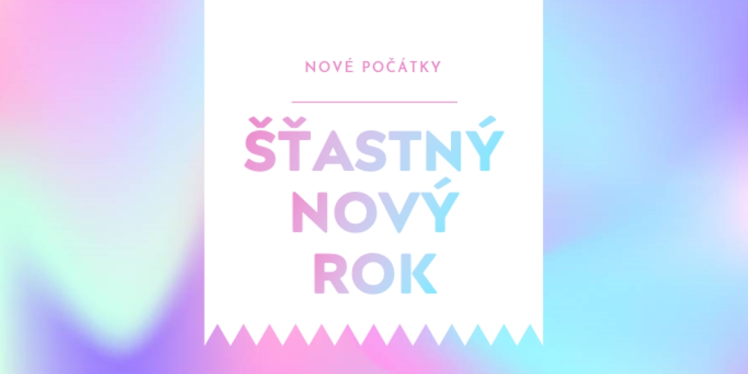 Nový rok, nové začátky blue modern-bold