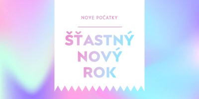 Nový rok, nové začátky blue modern-bold