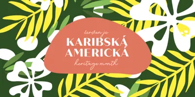 Uctění amerického karibského dědictví green organic-simple