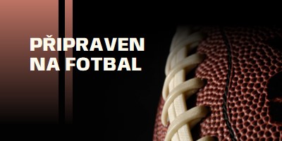 Připraveni na fotbal brown modern-simple