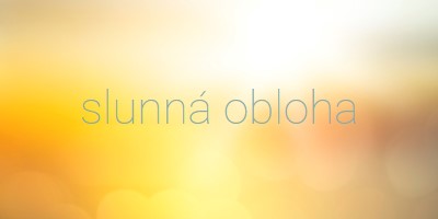 Slunečná obloha yellow modern-simple