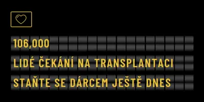 Staňte se dárcem orgánů ještě dnes black modern-bold