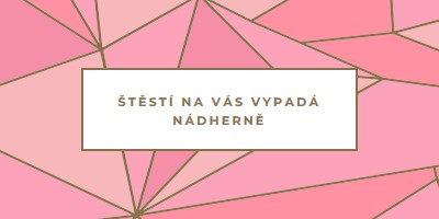 Šťastné návraty pink modern-simple