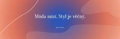 Věčný styl orange whimsical-line