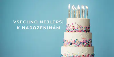 Všechno nejlepší k narozeninám blue modern-simple