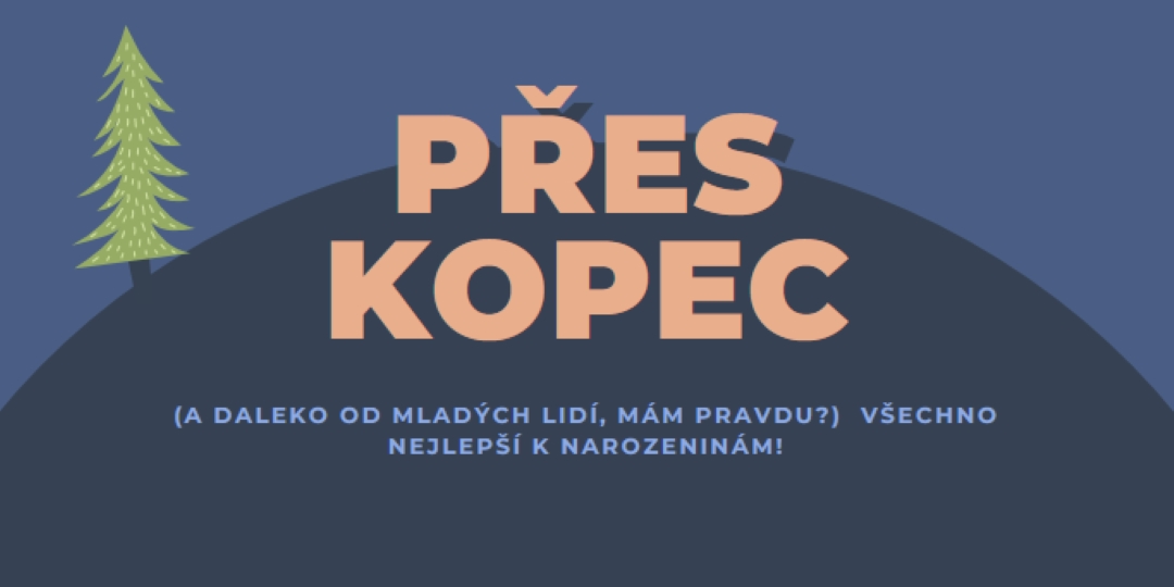 Přes kopec blue modern-bold