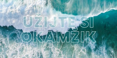 Užijte si okamžik blue modern-simple