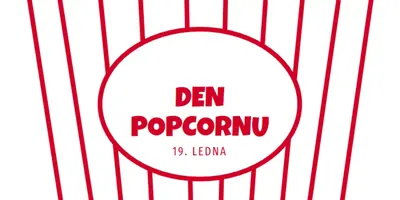 Den popcornu white whimsical-line