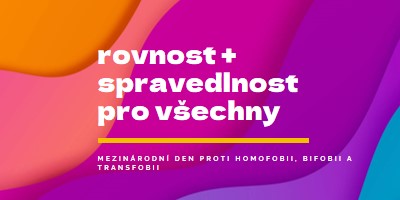 Mezinárodní den proti homofobii purple modern-bold