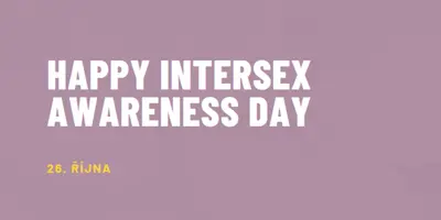 Šťastný Intersex Awareness Day purple modern-bold