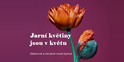 Čerstvé květiny purple modern-simple