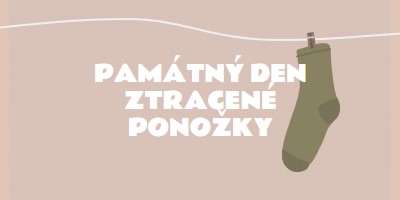 Památný den ztracené ponožky brown whimsical-color-block