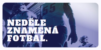 Neděle znamená fotbal purple modern-bold