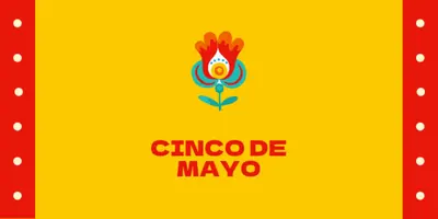 Cinco de Mayo yellow modern-color-block