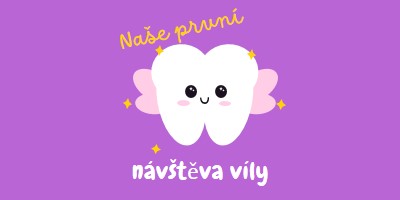 První návštěva víly purple whimsical-color-block