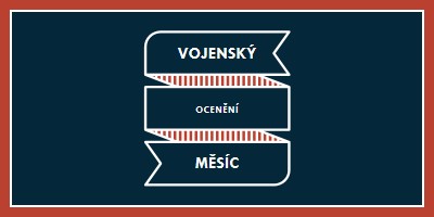 Oslava měsíce vojenského ocenění blue modern-simple