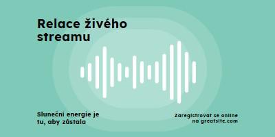 Relace živého streamu green modern-simple