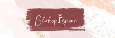 Jednoduchá gratulace pink organic-simple