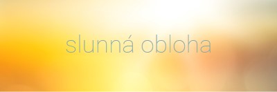 Slunečná obloha yellow modern-simple