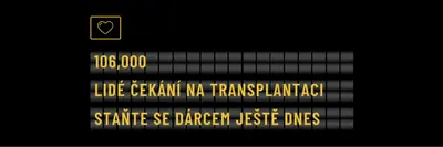 Staňte se dárcem orgánů ještě dnes black modern-bold