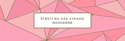 Šťastné návraty pink modern-simple