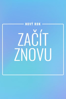 Začít znovu blue modern-bold