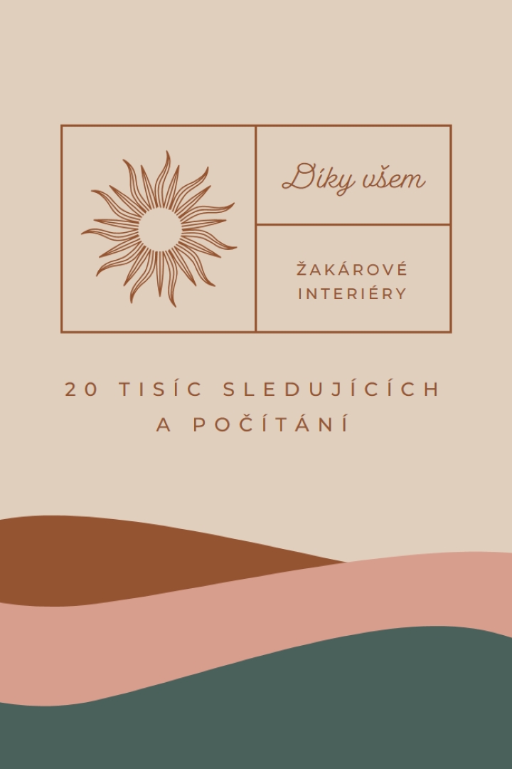 20 tisíc sledujících uživatelů a počítání pink organic-boho