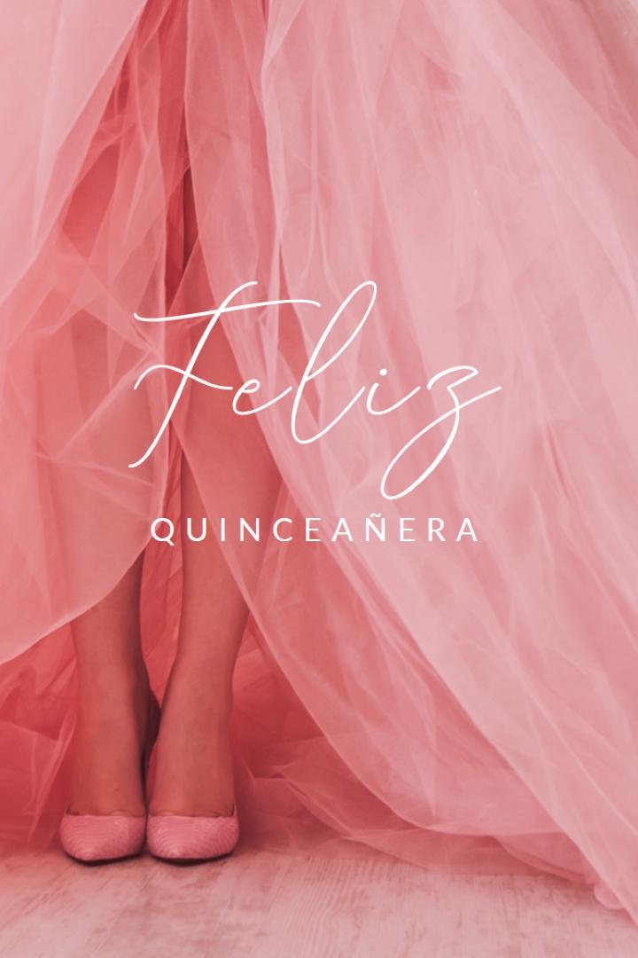 Barvy quinceanera pink modern-simple