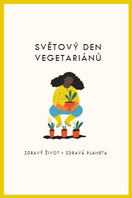 Je světový den vegetariánů white modern-simple