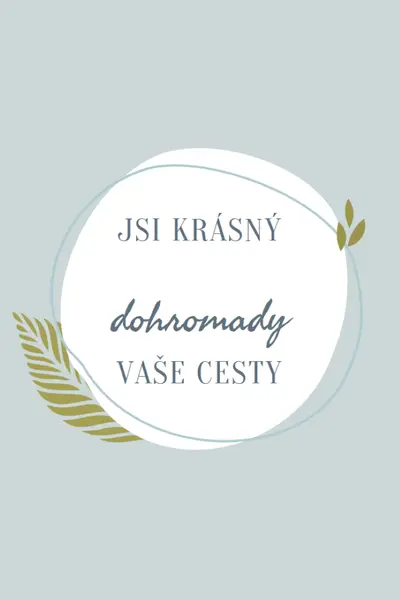 Krásné na všech vašich cestách blue organic-simple