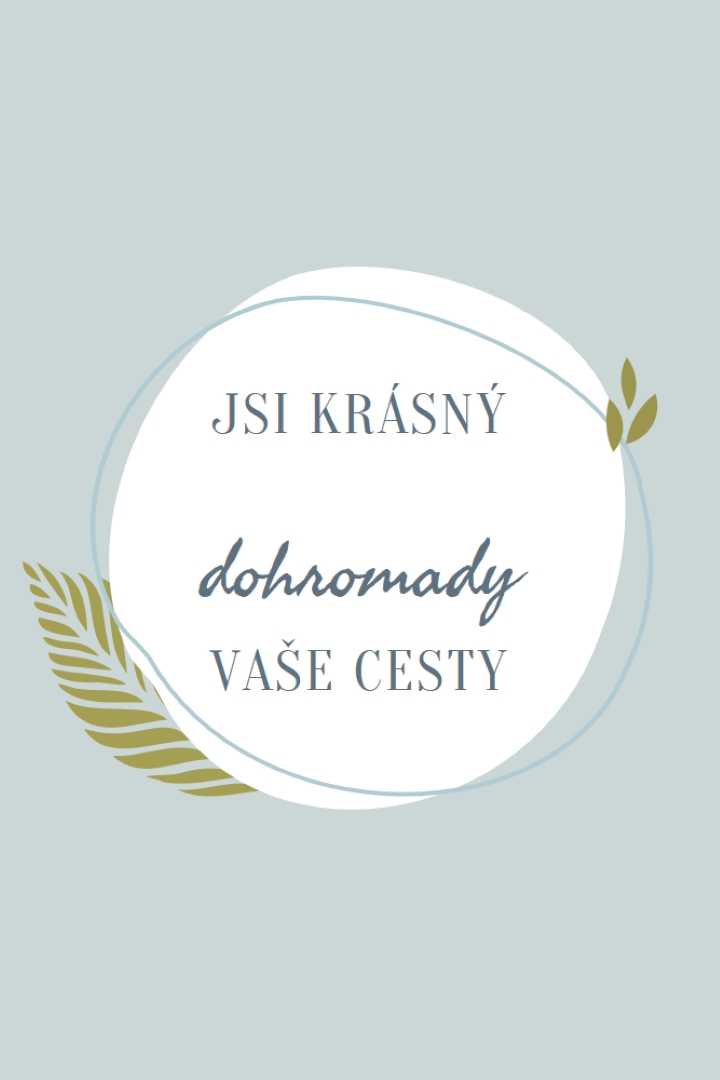 Krásné na všech vašich cestách blue organic-simple