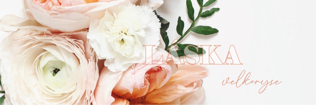 Láska velkoryse white vintage-botanical