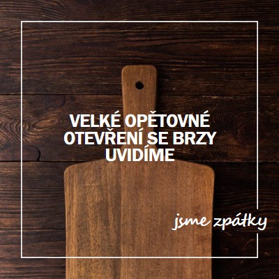 Jsme zpátky brown modern-simple