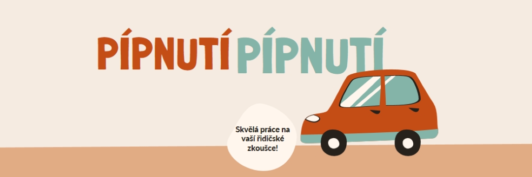 Pípnutí! orange whimsical-color-block