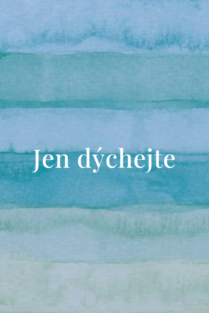 A dýchejte blue modern-simple