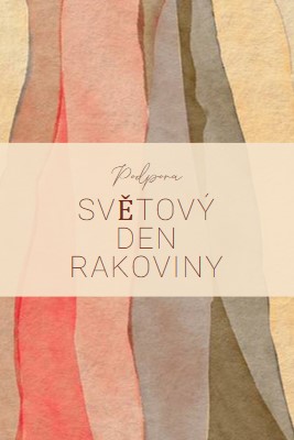 Podpora Světového dne rakoviny yellow modern-simple