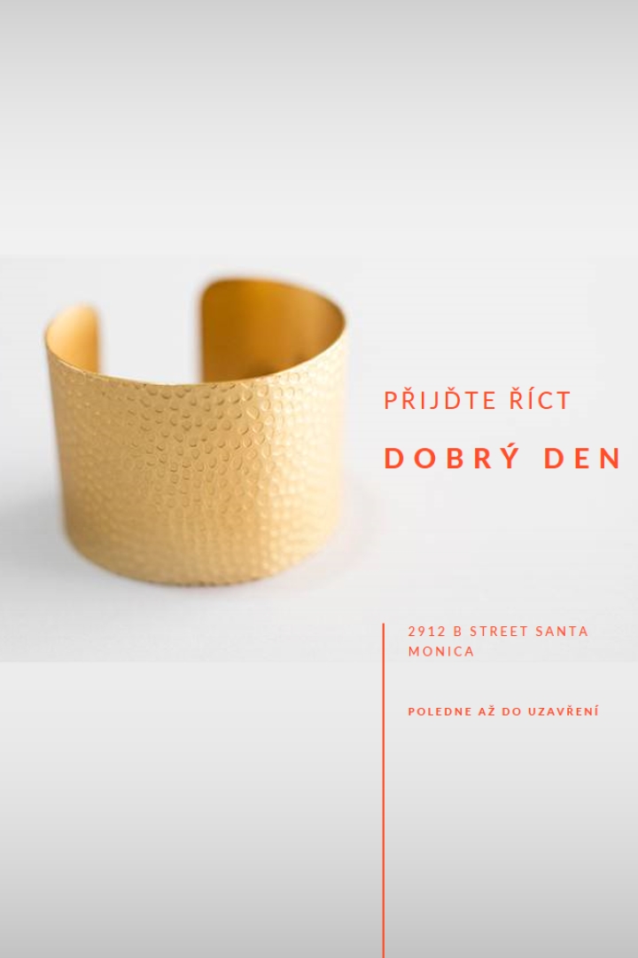 Přijďte pozdravit white modern-bold