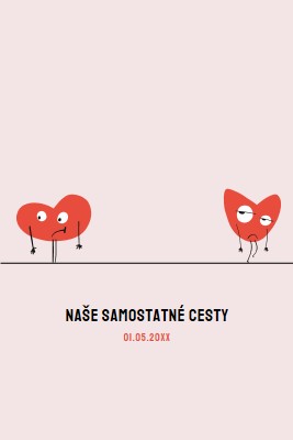 Naše samostatné cesty pink whimsical-line