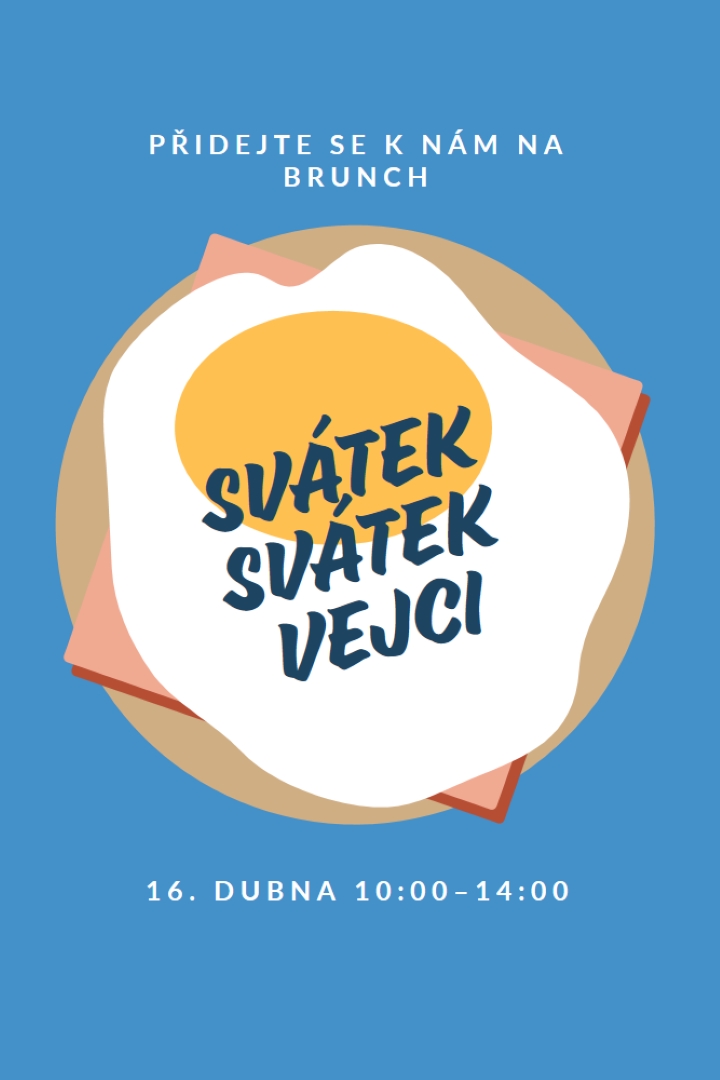 Svátek Svátek vejci blue whimsical-color-block