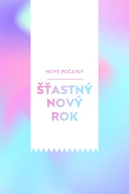 Nový rok, nové začátky blue modern-bold