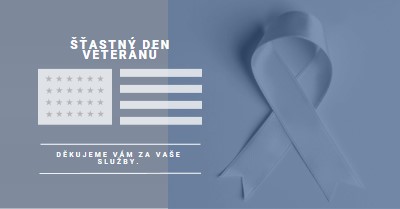 Čest americkým veteránům gray modern-simple