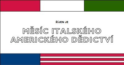 Měsíc italského amerického dědictví white vintage-retro