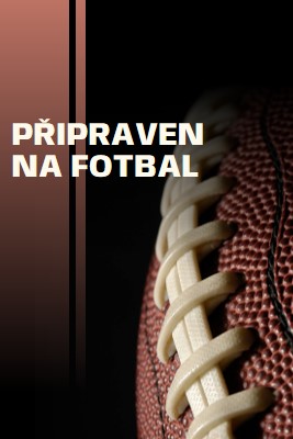 Připraveni na fotbal brown modern-simple