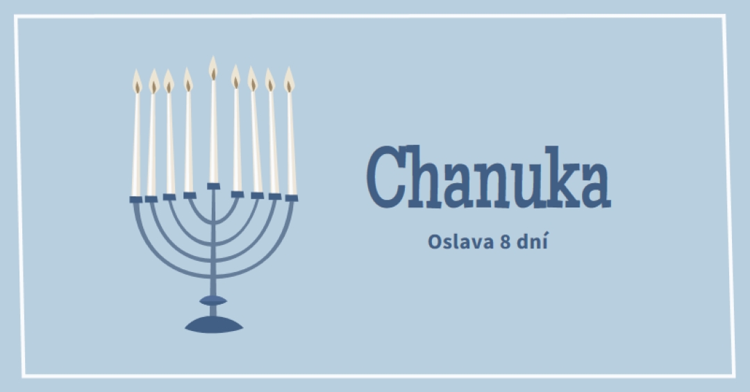 8 dní v Chanukah blue organic-simple