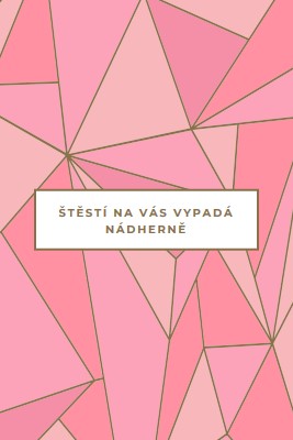 Šťastné návraty pink modern-simple