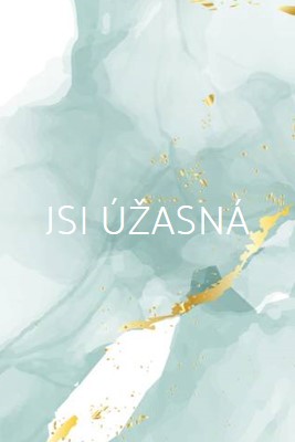 Jsi úžasná blue modern-simple