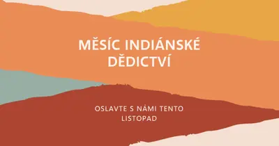 Měsíc na oslavu indiánských památek orange organic-simple