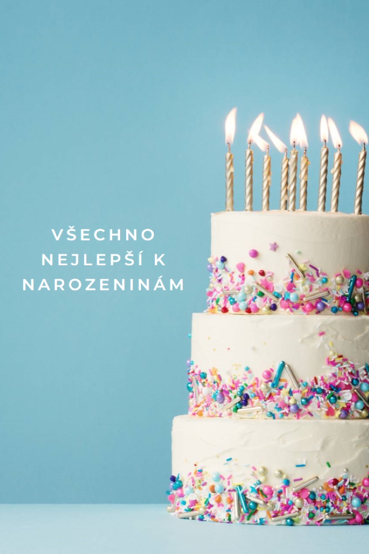 Všechno nejlepší k narozeninám blue modern-simple