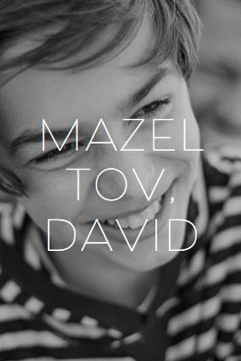 Mazel tov na vašem baru mitzvah black modern-simple